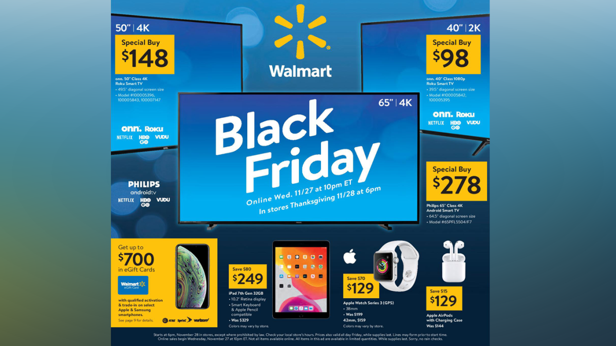 Walmart Black Friday 2019 Ad Has Electronics Doorbusters ...